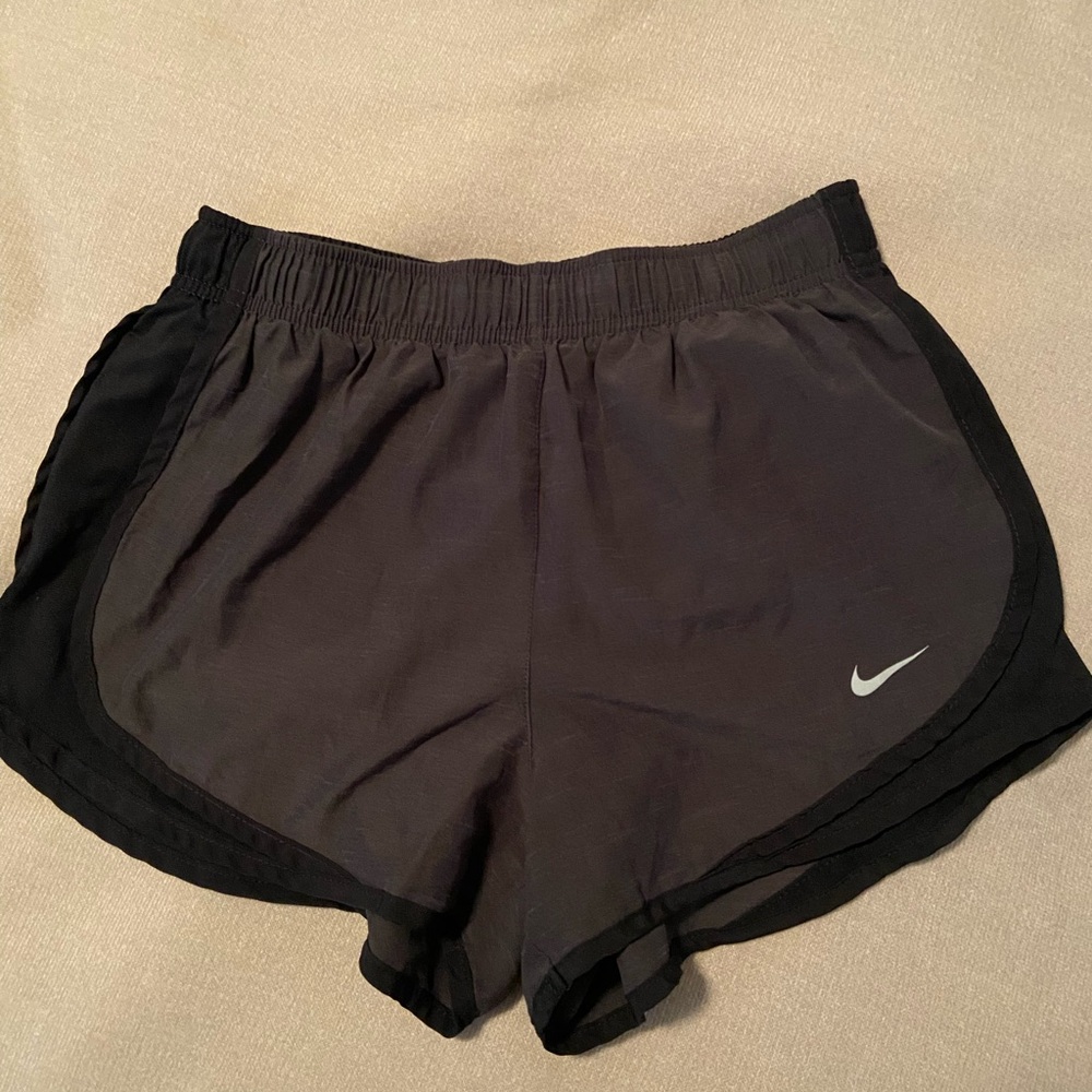 Nike Women's running shorts size small Dark Gray and Black